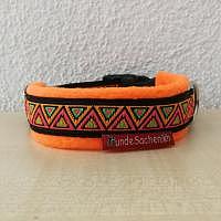 Masshalsband DreieckNeon schwarz/orange