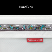 16 Webband HundBlau