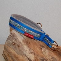 Mass Zugstopphalsband HundBlau blau/grau
