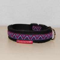 Masshalsband DreieckViolett schwarz