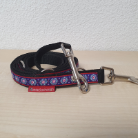 Leine OrnaViolett schwarz 2 Meter