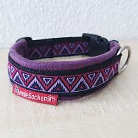 Masshalsband DreieckViolett schwarz/violett