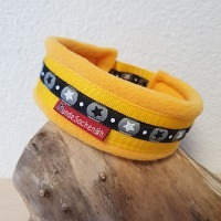 Mass Zugstopphalsband BlackStar gelb