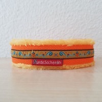 Masshalsband Eichhörnli orange/gelb
