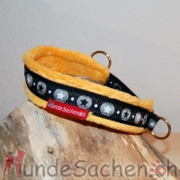 Mass Zugstopphalsband BlackStar schwarz/gelb