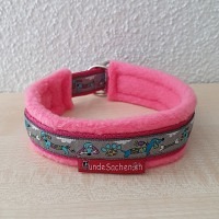 Mass Zugstopphalsband HundBlau pink