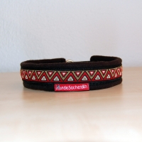 Mass Zugstopphalsband DreieckBrown schwarz