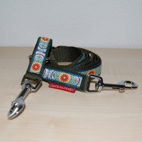 Leine OrnaGlanz schlammgrün 2 Meter