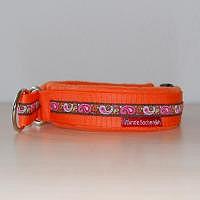 Mass Zugstopphalsband Paisley Orange