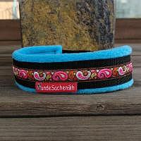 Mass Zugstopphalsband Paisley Hellblau