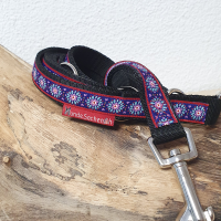 Leine OrnaViolett schwarz 2 Meter