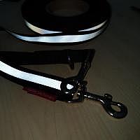 Reflektierende Leine 2 Meter schwarz