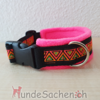 Masshalsband DreieckNeon neonpink