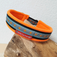 Mass Zugstopphalsband OrangeStar schwarz/neonora..