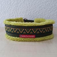Mass Zugstopphalsband DreieckGrün schlamm/olive