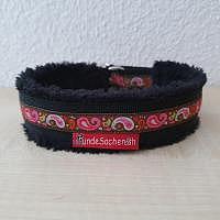 Mass Zugstopphalsband Paisley schwarz