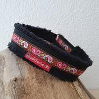 Mass Zugstopphalsband Paisley schwarz