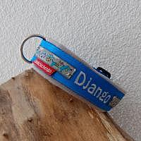 Masshalsband HundBlau blau/grau