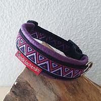 Masshalsband DreieckViolett schwarz/violett