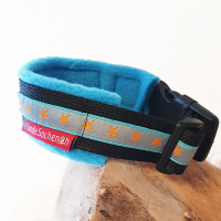 Masshalsband OrangeStar schwarz/blau