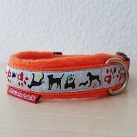 Masshalsband Hundesachen orange