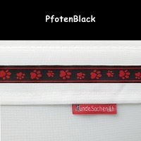 37 Webband PfotenBlack