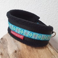 Mass Zugstopphalsband Schmetterling schwarz