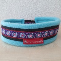 Mass Zugstopphalsband OrnaViolett schwarz/türkis