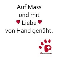 Mass Zugstopphalsband Herzen weiss/türkis