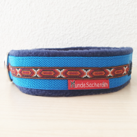 Mass Zugstopphalsband IndianOrange blau/marine