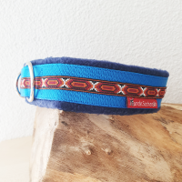Mass Zugstopphalsband IndianOrange blau/marine