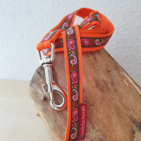 Leine PaisleyBraun orange 2 Meter