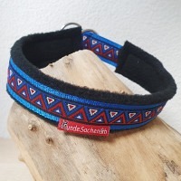 Mass Zugstopphalsband DreieckBlau blau/schwarz