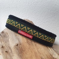 Mass Zugstopphalsband DreieckGrün schwarz